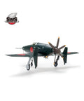 1:48 J7W1 Shinden Model Kit Unbuilt Plastic Aircraft Kit With Weighted Resin Tires, Assembly Required, 1:48 Scale, Paint, Glue, And Finishing Supplies Not Included - front view