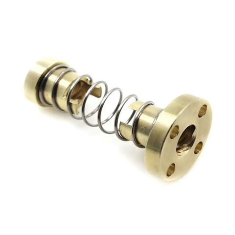 8mm Diameter Threaded Trapezoidal Lead Screw With Anti Backlash Nut For CNC Machines And 3D Printers 304 Stainless Steel 2mm Pitch 8mm Lead Lengths From 100 To 600mm brass anti-backlash nut with spring for CNC and 3D printer lead screw