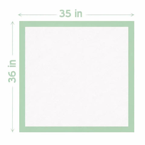 Heavy Duty Disposable Adult Bed Pads Super Absorbent Extra Large 35x36 inches measurement for incontinence and pet care.