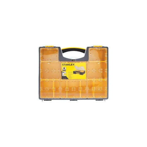 Deep Pro Organizer Tool Box With Locking Lid And Crystal Clear Cover shown with visible compartments.