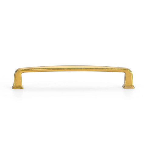 A Must Have Hella Sturdy Brushed Brass Cabinet Handles And Pulls With 5 Inch Center To Center Spacing For Kitchens And Drawers Features A Clean Look And Comes In A 30 Pack Bulk Set, showing a brass cabinet pull.