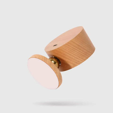 Wireless Wall Mounted Reading Light Two-Pack With USB Charging Port, wood design