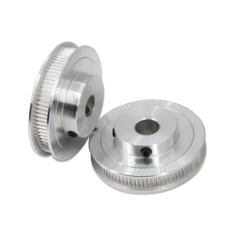 Two Piece GT2 Timing Pulley Set With 20 Tooth And 80 Tooth Aluminum 12mm Bore Synchronous Drive Pulleys