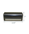 Two Pack Six Inch Gate Rollers With Rubber Top Guide For Smooth Sliding Black Heavy Duty Gate Wheels 2 Pieces Durable Roller Set