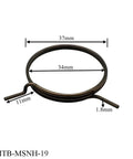 Solid Stainless Steel Door Handle Springs You Won't Regret Buying, 5-Piece Torsion Latch Repair Kit That Fixes Limp Interior Levers And Restores Smooth Function On Any Right Or Left Door For Serious Home Fixes, 37mm spring