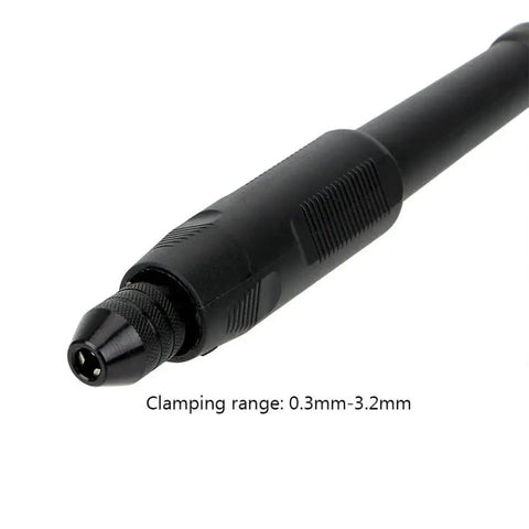 Solid Grip Flexible Shaft Handle Grinder Attachment With Smooth Soft Bend Cable And Compact Precision Drill Chuck for micro carving