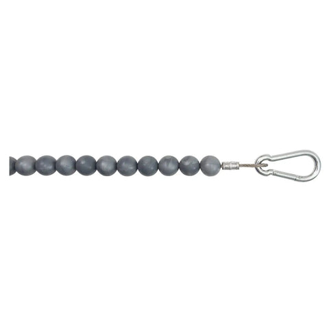 Beaded Retainer Ring For Internal Halyard Flag Pole System Keeps Flag Close To Pole On 2 Inch Diameter Poles Stainless Steel Cable Made In USA