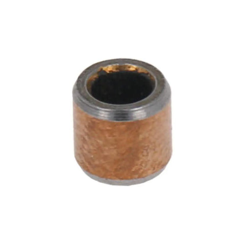 10 Pack Heavy Duty Sleeve Bearings 3mm By 5mm By 5mm Oilless Bushings Carbon Steel Composite showing a single bronze bushing for machinery use.