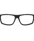 Front view of Blue Light Blocking Wraparound Reading Glasses For Men, 1.75 Diopter Sport Goggles With UV400 Protection, black frame