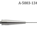 M2 CMM probe, side view, 0.5mm carbide ball tip, 20mm length