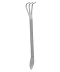 Lightweight 3 Prong Root Rake For Gardening With Stainless Steel Construction Ergonomic Handle Loosens And Aerates Soil For Potted Plants And Garden Beds