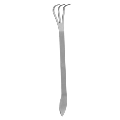 Lightweight 3 Prong Root Rake For Gardening With Stainless Steel Construction Ergonomic Handle Loosens And Aerates Soil For Potted Plants And Garden Beds