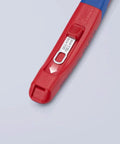 KNIPEX 9.5-inch ultra-high-leverage lineman's pliers with red handle, close-up view