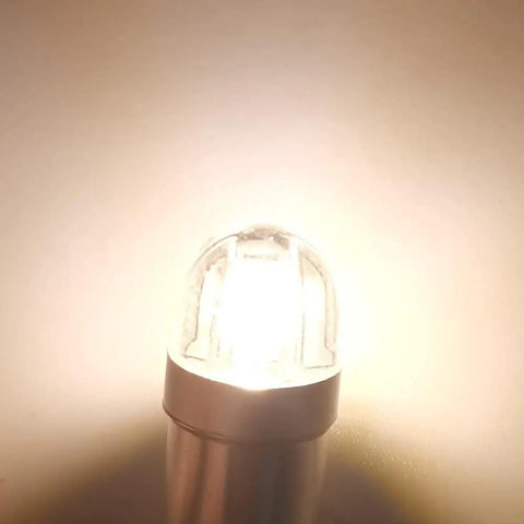 4 Pack 6V Warm White BA9S LED Bulbs, Ideal For Pinball Machines And Classic Car Interior Lights, 200 Lumens