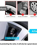 BMW M Keyring And 4 Pack Dope Valve Stem Caps Car Keychain Set Before and After Installation Guide