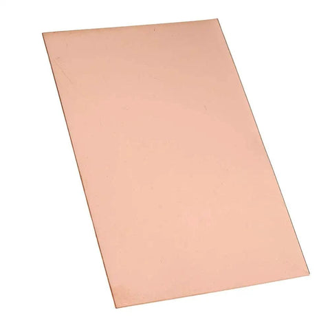 Single board from 5 Pack 100 X 150 X 0.4mm Double Sided Copper Clad PCB Boards for DIY Electronics Prototyping