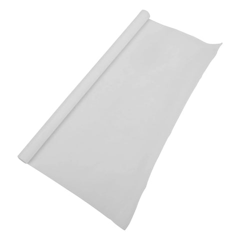 Rolled PTFE Film Sheet Plate 0.1mm Thick 300mm By 1000mm for extreme temperatures and industrial use, shown unrolled on white background.