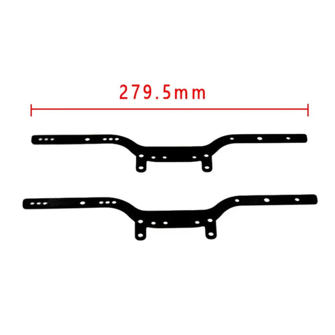 Heavy Duty Metal RC Car Chassis Side Frame Beams For One By Twelve Scale MN D90 D91 D96 D99 NM99S 2PCS Upgrade Kit, 279.5mm length
