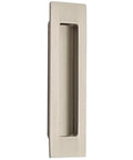 Emtek Modern Rectangular Flush Pull Handle 1-3/4 Inch By 6 Inch Satin Nickel Finish For Cabinets And Doors Contemporary