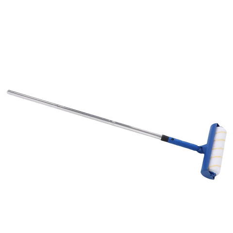 Pro Grade 10 Inch Paint Roller Kit With Telescopic Pole For Ceilings And Walls Adjustable Extension Handle on white background.