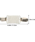 No Sweat Adjustable Spring Loaded Back Cincher Clips For Women, 4.44in long, heavy duty alloy, custom fit fastener.