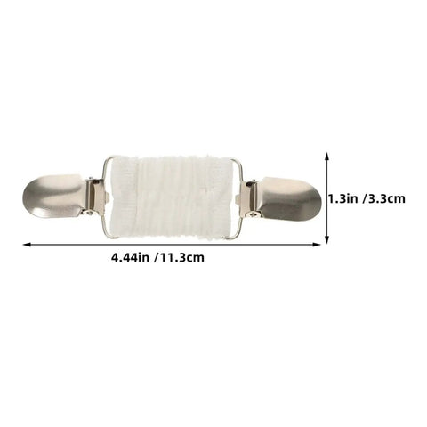 No Sweat Adjustable Spring Loaded Back Cincher Clips For Women, 4.44in long, heavy duty alloy, custom fit fastener.