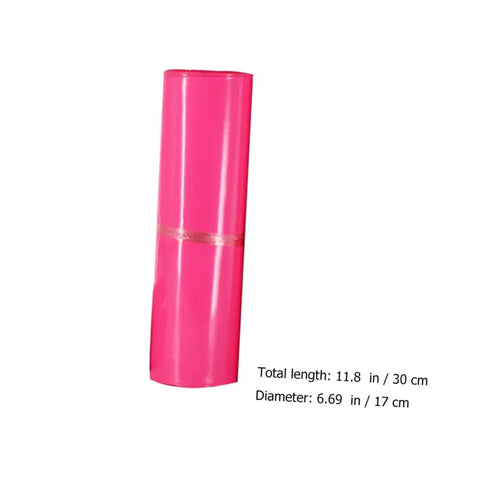 Pink Thickened Waterproof Packaging Bags 17x30cm 100 Pack Tear Resistant Self Seal Poly Mailers in a roll