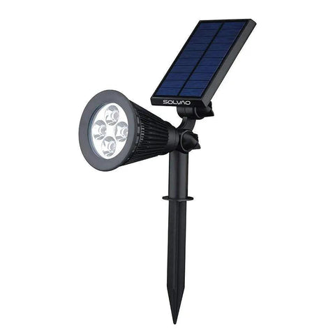 Ultra Bright Solar Spotlight 200 Lumen With 270 Degree Adjustable Waterproof Outdoor Landscape Light with ground stake