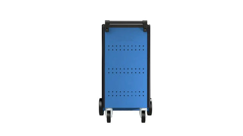 Heavy Duty Blue Mobile Tool Trolley Featuring Corrosion Resistant Steel Frame And Abs Plastic Top with euro perforated side walls