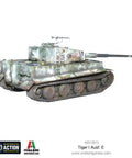 Tiger I Ausf E 1 To 56 Scale German Army Plastic Tank Kit for Bolt Action Tabletop Battles 28mm Miniatures model front view