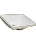 18 Inch Square White Porcelain Undermount Vanity Sink Ceramic Set Of Two For Modern Master Bath Upgrade With Durable Glaze
