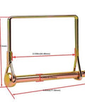 Ten Pack One Quarter Inch Wire Lock Pins For Trailer Couplers And Hitch Pins Heavy Duty Safety Shaft Locking Pins For Farm Trailers Wagons Lawn Garden Square Gold Finish