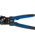 Pro-Grade Wire Stripper And Ratcheting Crimper Kit For Insulated Terminals with blue and black handle