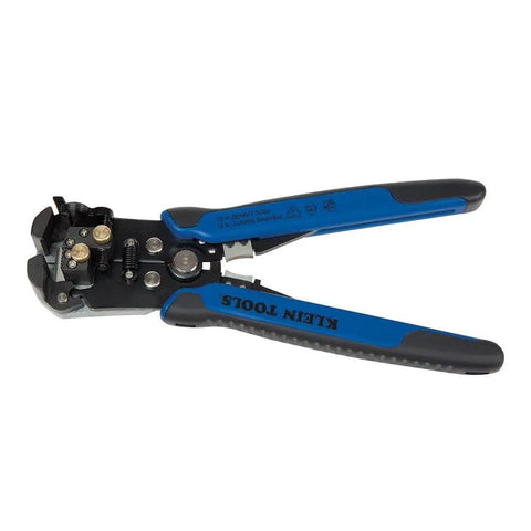 Pro-Grade Wire Stripper And Ratcheting Crimper Kit For Insulated Terminals with blue and black handle