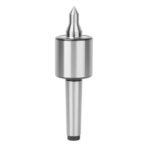 Triple Bearing Live Center For Metal Lathe Turning With 0.0002 Inch Precision, Heavy Duty Revolving Center, 265 Lb Load Capacity