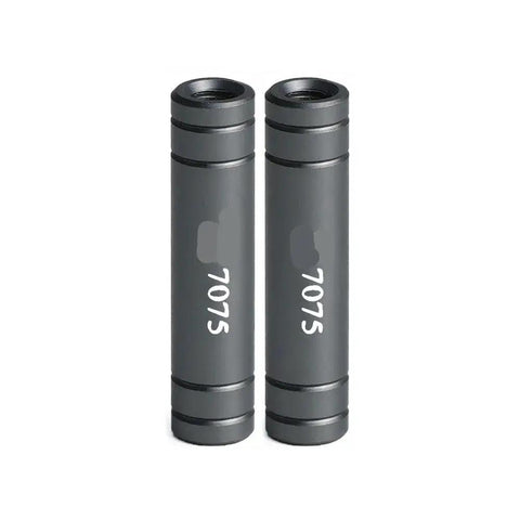 Hardcore 7075 Aluminum M3 Standoffs And Spacers For FPV Racing Drones 10 Piece Set, two durable standoffs with precision threading.