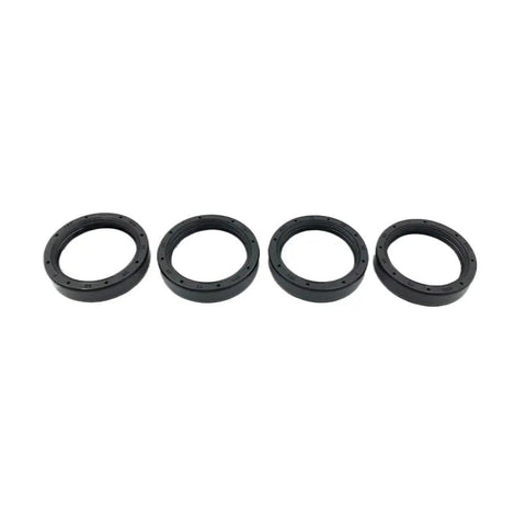 Motorcycle Swing Arm Maintenance Kit With Roller Needle Bearing Oil Seal And Bushing For Easy Service Fits EXC SXF XCF FC FE TE And TC Series Bikes Durable High Quality Components For Rugged Off Road Use, four black oil seals