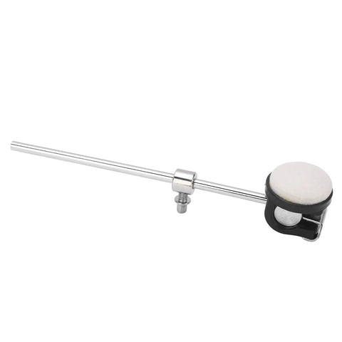 Essential Bass Drum Pedal Hammer Beater With Felt Head And Metal Handle, Smart Adjustment Knob Replacement Part For Professional Percussion Gear That Keeps Your Beat Tight And Smooth In Every Gig. Felt-head bass drum pedal beater with metal shaft and adjustment knob
