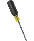 Front view of Heavy-Duty Keystone Cushion-Grip Screwdriver Quarter Inch With Square Shank, Tip-Ident Dome Markings, Non-Slip Grip