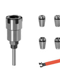 Premium 8mm 1/4" And 1/2" Shank ER Router Bit Extension Rod Collet Engravings Machine Milling Cutter for Wood with collets and wrench.