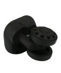 Heavy Duty Silent Luggage Replacement Wheels With 360 Degree Swivel Casters, black dual bearing suitcase roller detail.