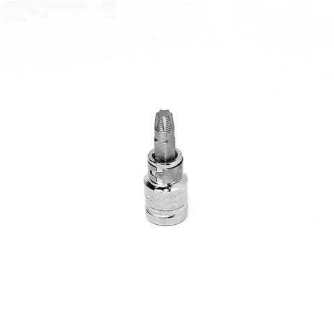 Single extractor from Pro Grade Damaged Torx Screw Extractor Set 11 Piece With One Quarter Inch Shank And 50mm Extractors T10 To T40 Plus 10mm X 38mm Bits