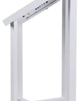 Knockout Touchscreen Digital Signage Kiosk Runs Android 11 With Wifi Bluetooth Integration Sleek Aluminum Cabinet side view of adjustable stand.