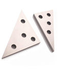 Oudtinx 2-pack solid precision angle plates, 30-60-90 and 45-45-90, metal with holes