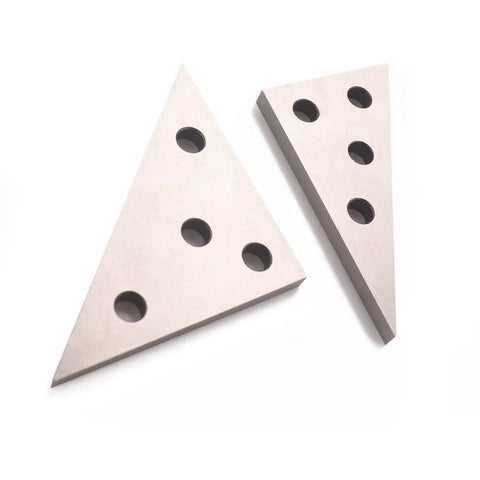 Oudtinx 2-pack solid precision angle plates, 30-60-90 and 45-45-90, metal with holes