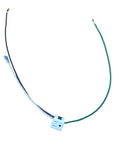 Real Deal Replacement Electrical Outlet With Slick White Glare Finish Plug And Play Appliance Part 318146825 wiring assembly with blue and green wires.