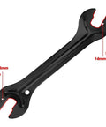 Two Piece Bike Hub Cone Wrench Set With 13mm 14mm 15mm 16mm Sizes, Carbon Steel Slim Open End Wrench Built For Tight Spaces
