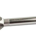 Side view of HSS dovetail cutter end mill with cylindrical metal shank