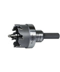 Heavy Duty Carbide Hole Cutter 1 3 Eighth Inch Creates Clean Holes In Stainless Steel Mild Steel Iron Copper Brass Up To Three Sixteenth Inch Thick Built Tough For Long Lasting Performance In Serious Metalwork Projects shown side view