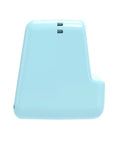Rock This Slick AI Voice Mini Thermal Printer With Bright Display And Awesome Creative App For Kids Speech To Line Art Drawing Anime Sketch And Hype Storytelling Portable Prints in light blue color from the side view.